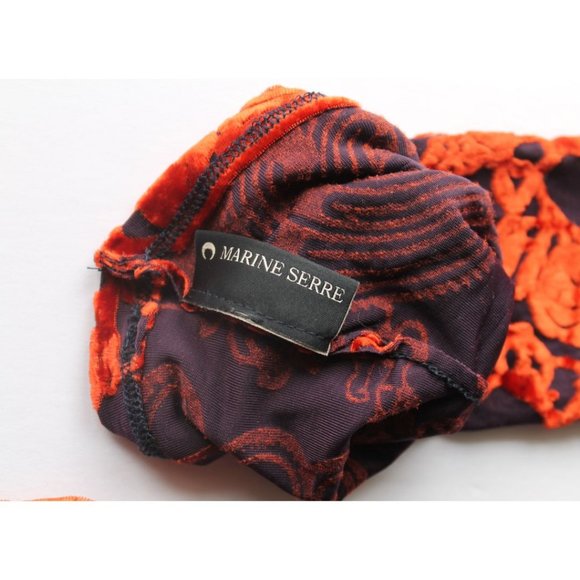 MARINE SERRE Geotic Sunburst Devore Stretch Woven Gloves - Picture 5 of 6